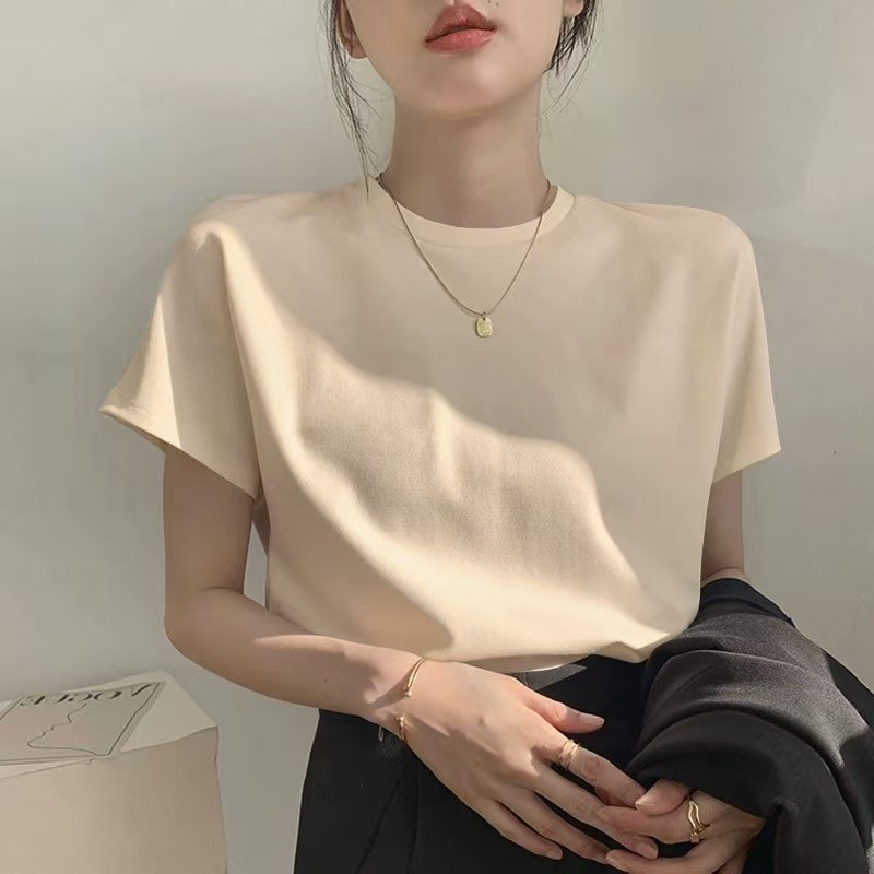 骨格ウェーブ ラウンドネックTシャツ