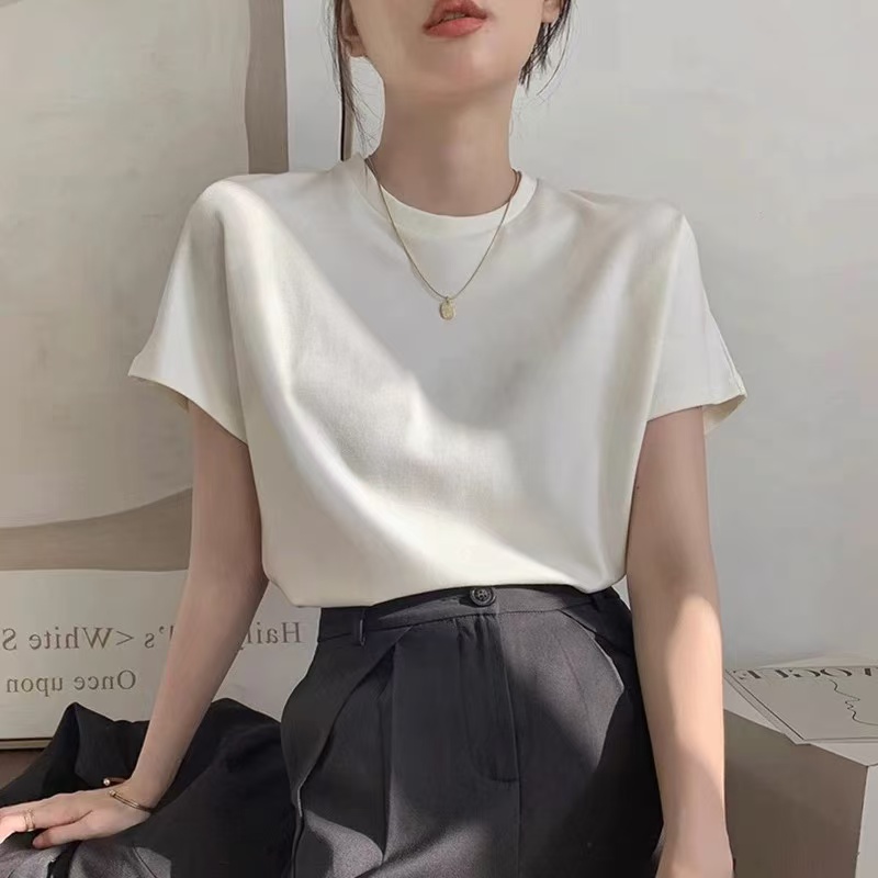 骨格ウェーブ ラウンドネックTシャツ