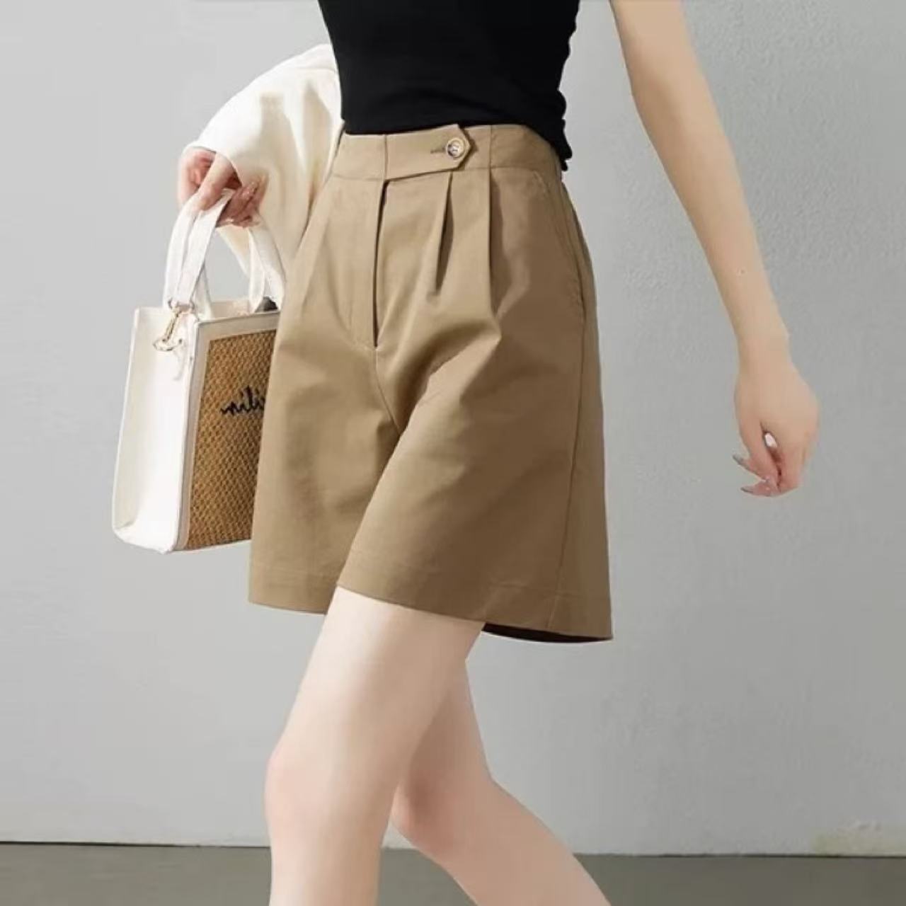 骨格ウェーブカラーハーフパンツ