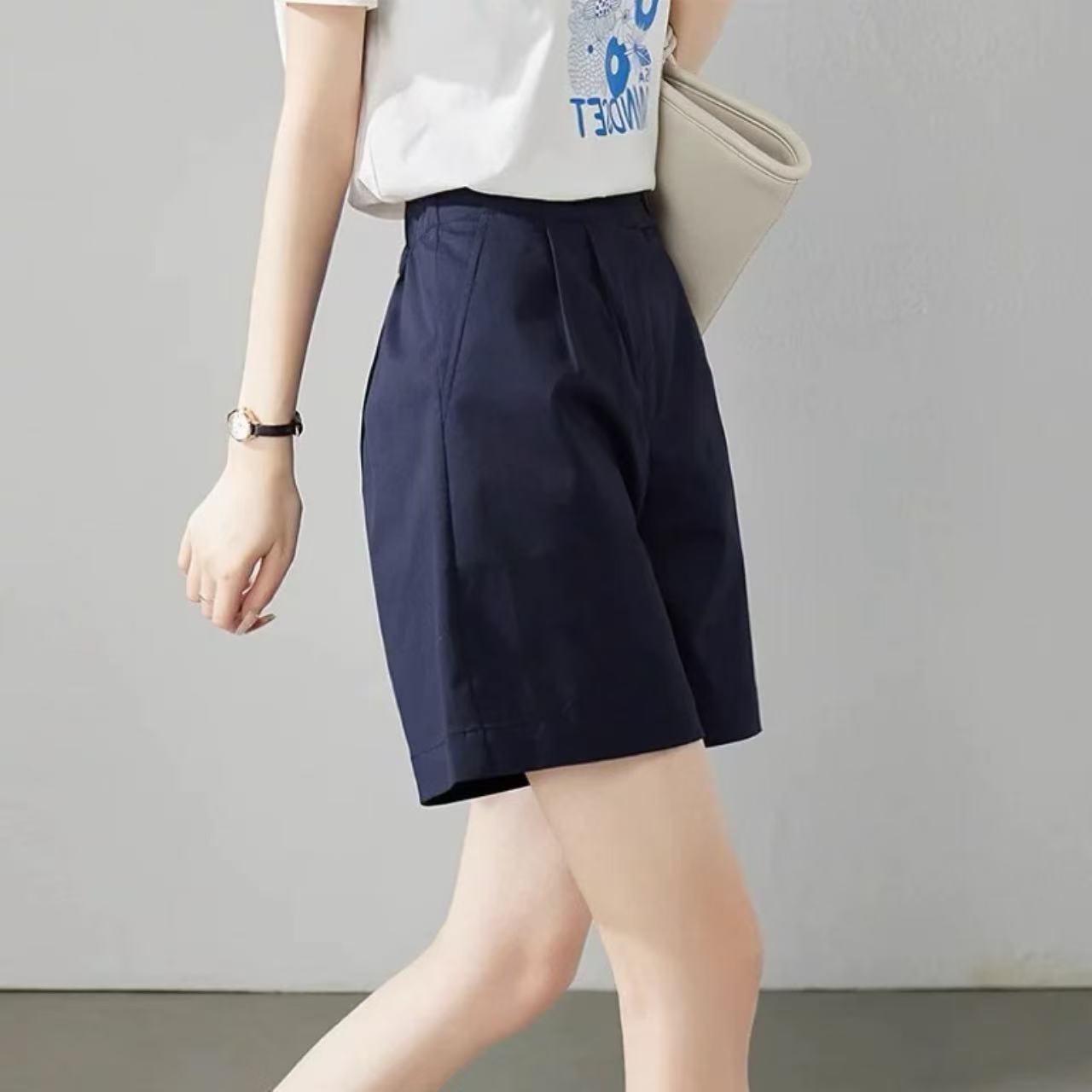 骨格ウェーブカラーハーフパンツ