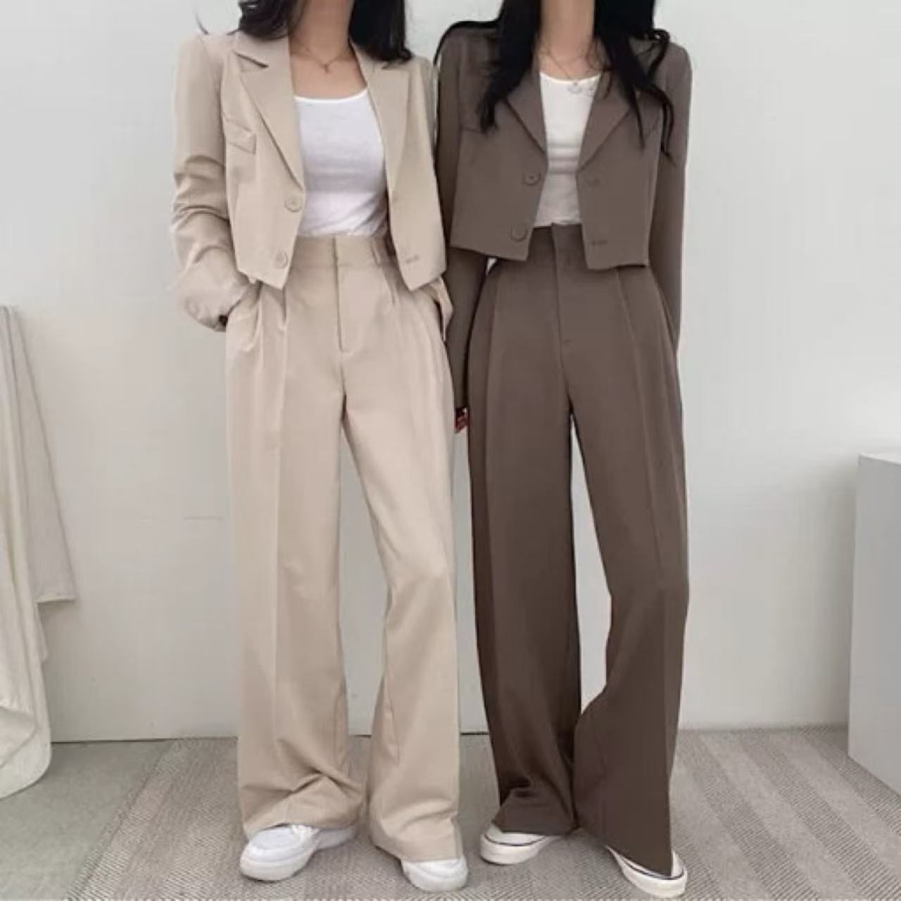 骨格ウェーブ服ベーシックセットアップ