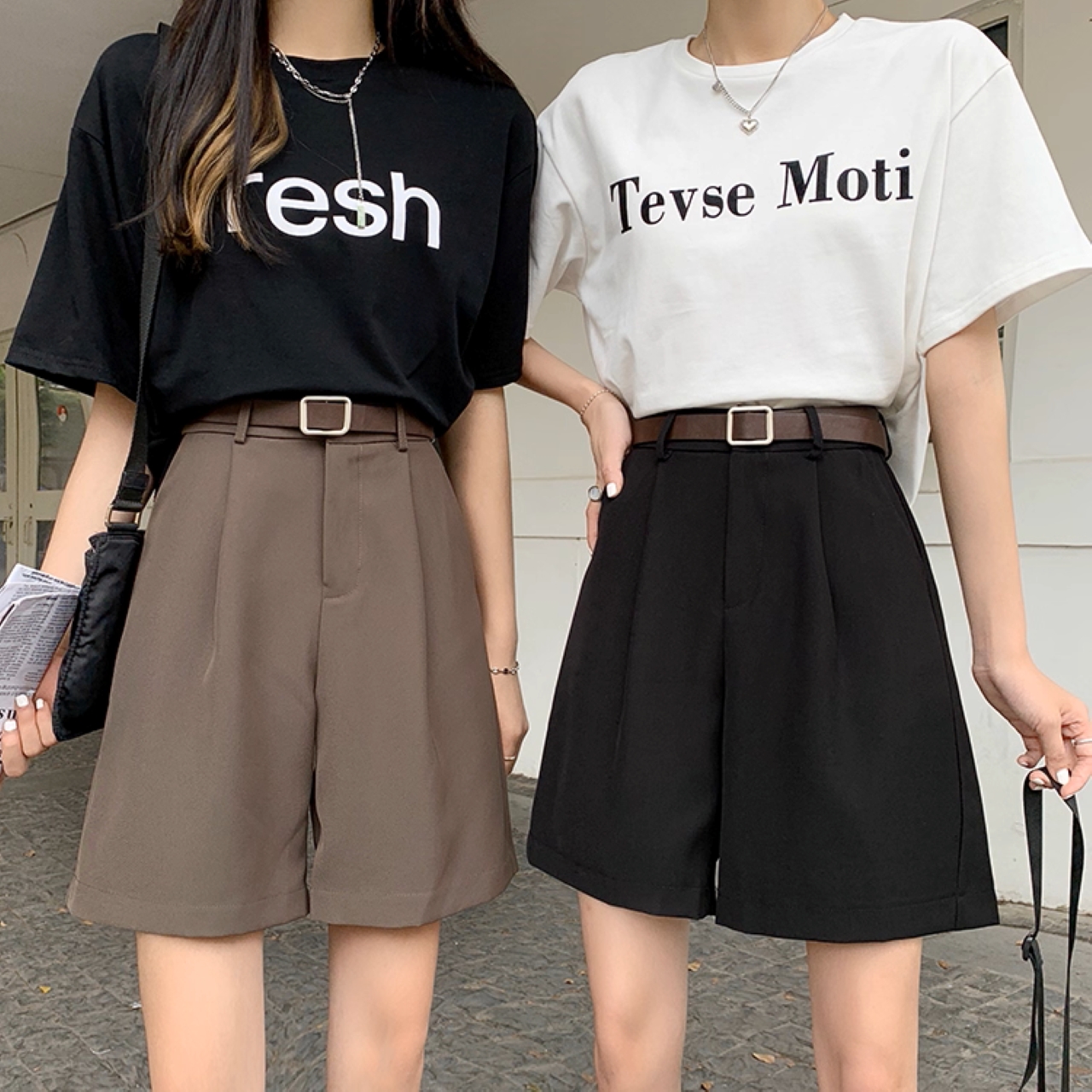 骨格ウェーブ ドレープ ハーフパンツ